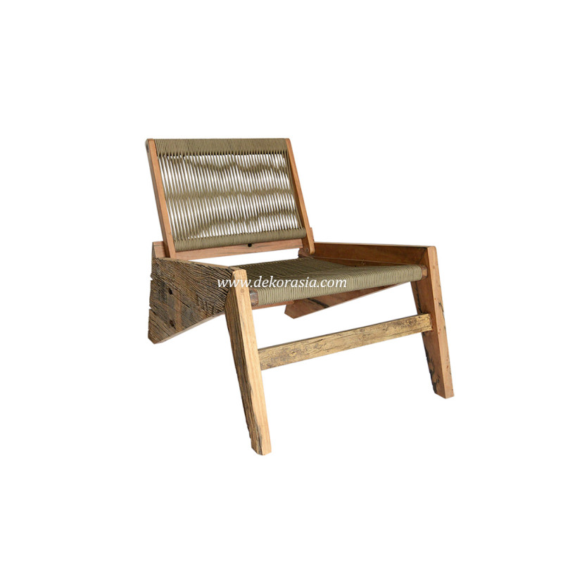 Sembah Lounge Chair Modern Wood Relax Chair for Living Room, Balcony, and Hotel Furniture Decoration