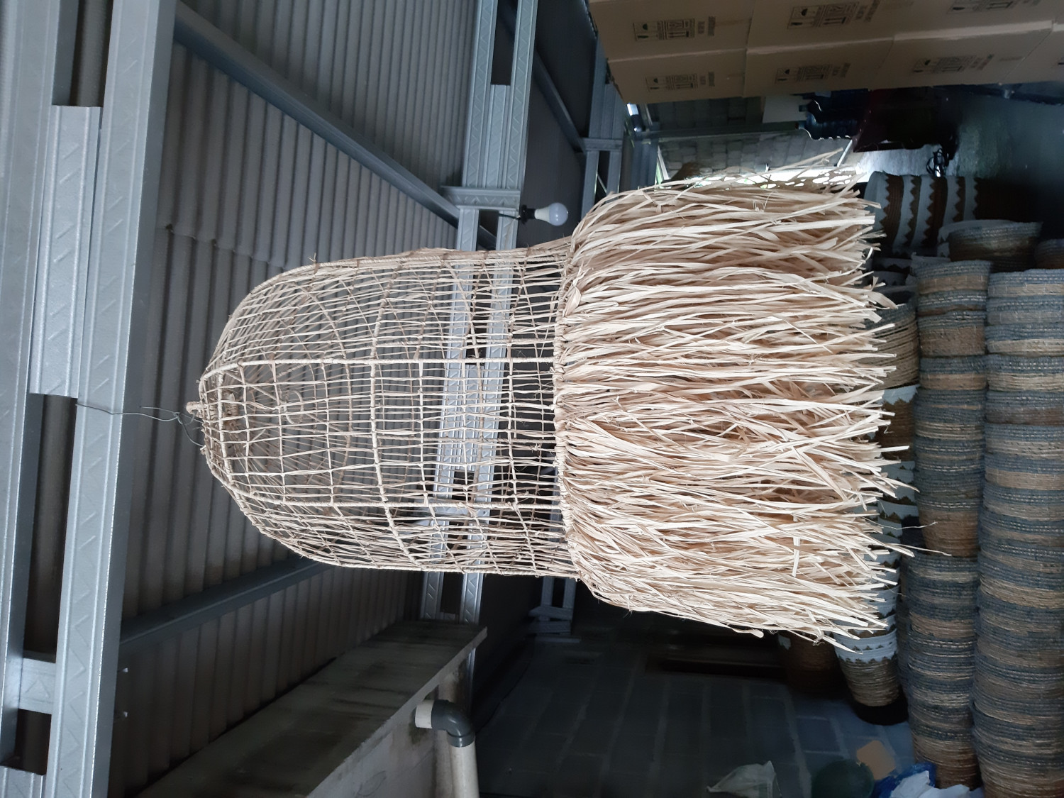 Sisal Lampshade with Fringe