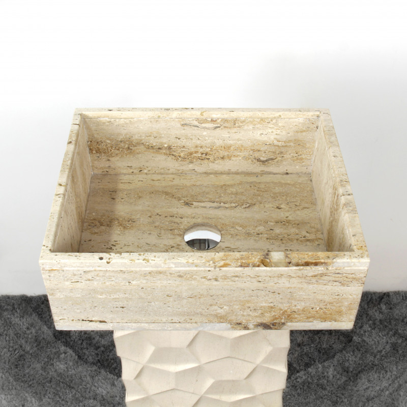 Sink Square Travertine